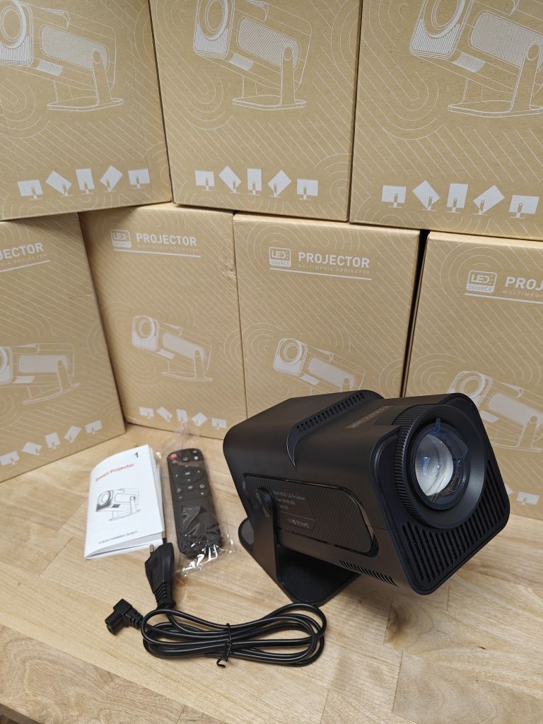 Projetor 8000 lumens + Android + NATIVA 1080P + Keystone 4D + WiFi 6