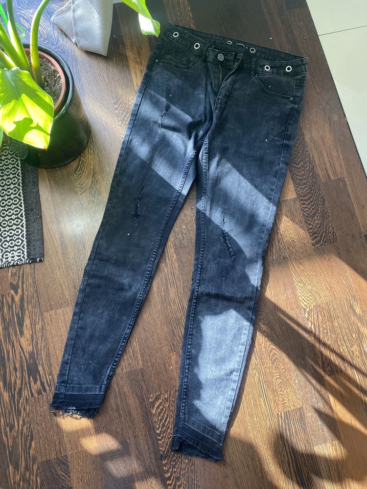 Spodnie Diverse 36 czarno-szary jeans