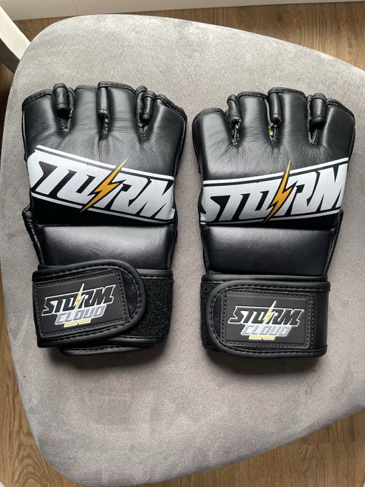 Rekawice mma storm cloud , nowe , skóra naturalna