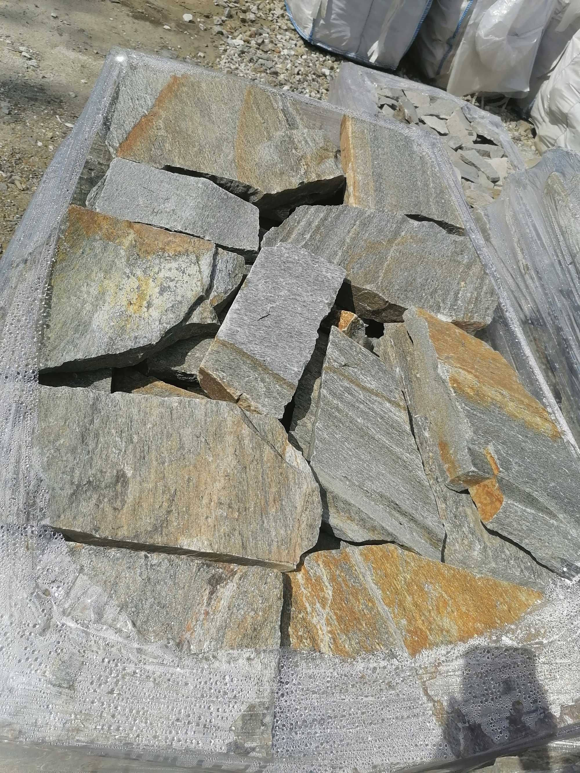 Gnejs szary i łupek szarogłazowy na ścieżkę kamień naturalny z dostawą