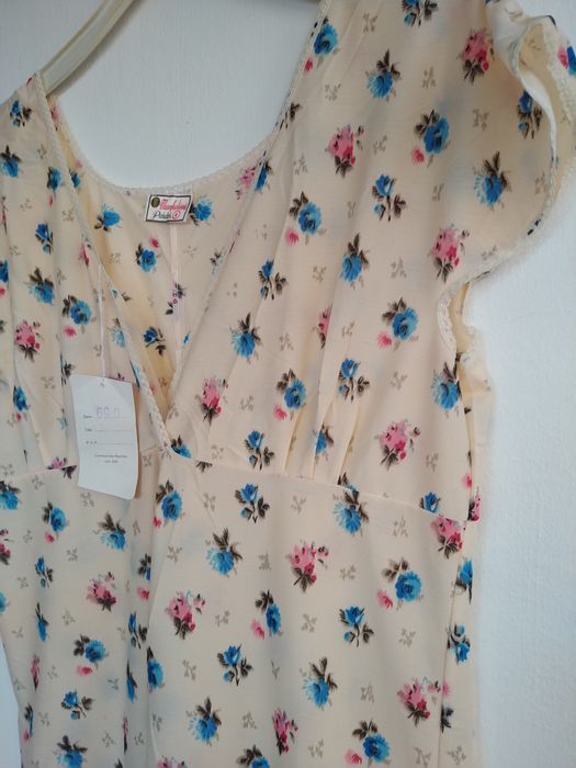 Camisa de noite padrão floral - Pardos Manufacturas - Tam.XXL