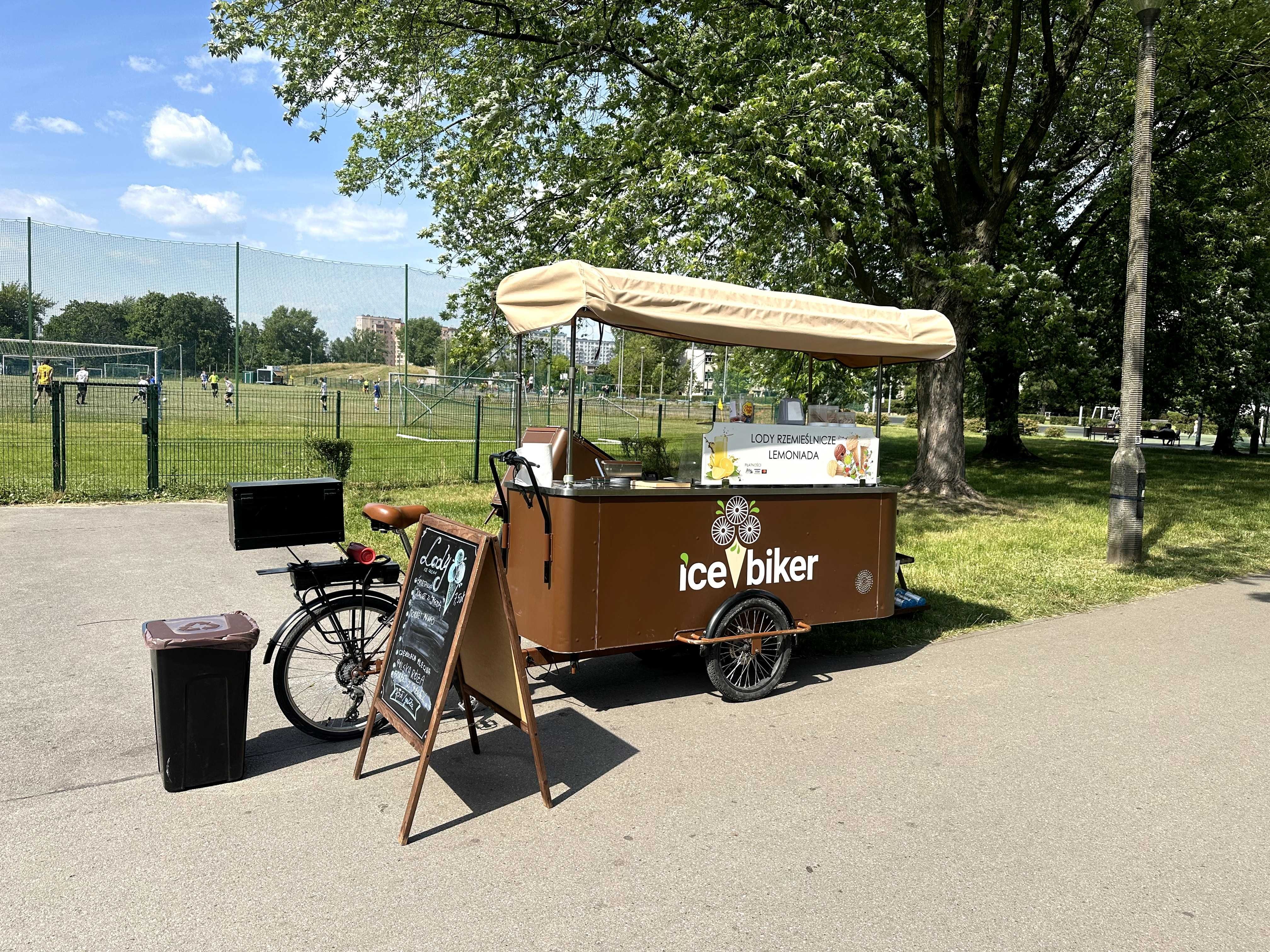 Riksza rower gastronomiczny do lodów-elektryczny napęd, po przeglądzie