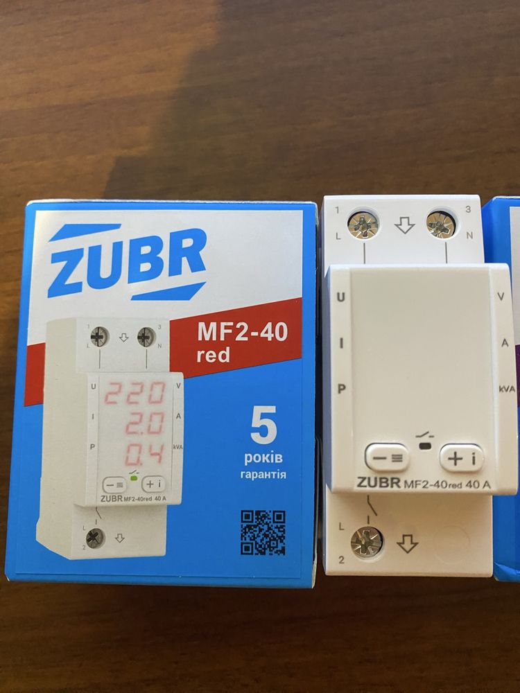 Многофункциональное реле ZUBR MF2-40/50/63 red