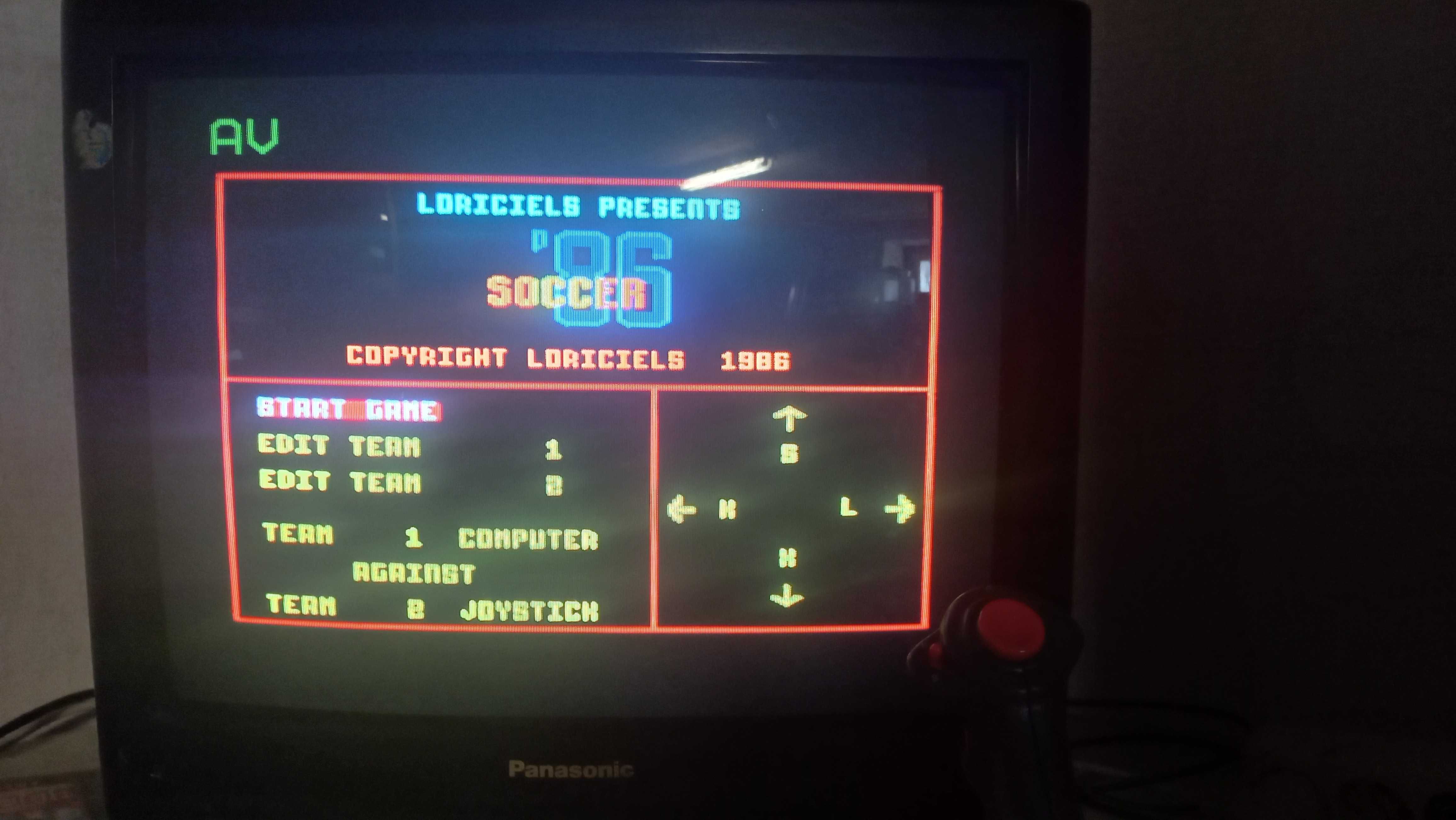 Oryginalna gra na Amstrada Soccer 86