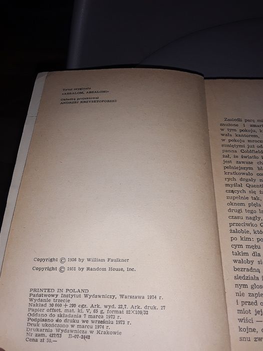 Absalomie absalomie  faulkner