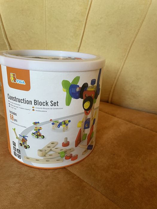 Дерев'яний конструктор Viga Toys 68 ел.