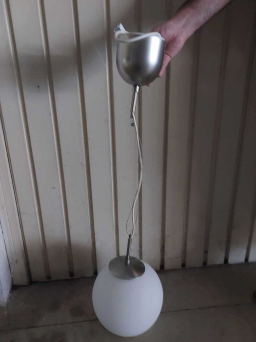 Candeeiro IKEA ajustável em Vidro Handmade
