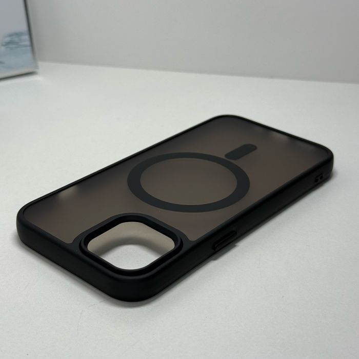 Чехол айфон 13 матовый чорный. Чохол iphone 13 з магсейф чорний