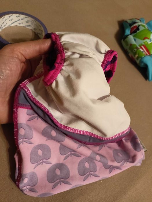 kostium strój kąpielowy z pieluchą do wody dopływnia na basen 68 74