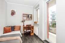 Od 01.09. | Wyposażony pokój w M 3 pok. | Blisko zieleni | Balkon