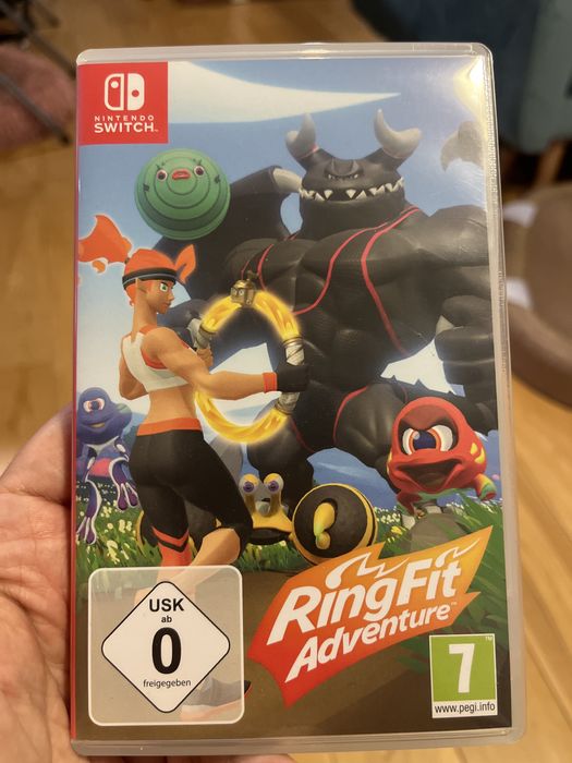Nintendo Switch 1 v2 + 3 gry + Ringfit