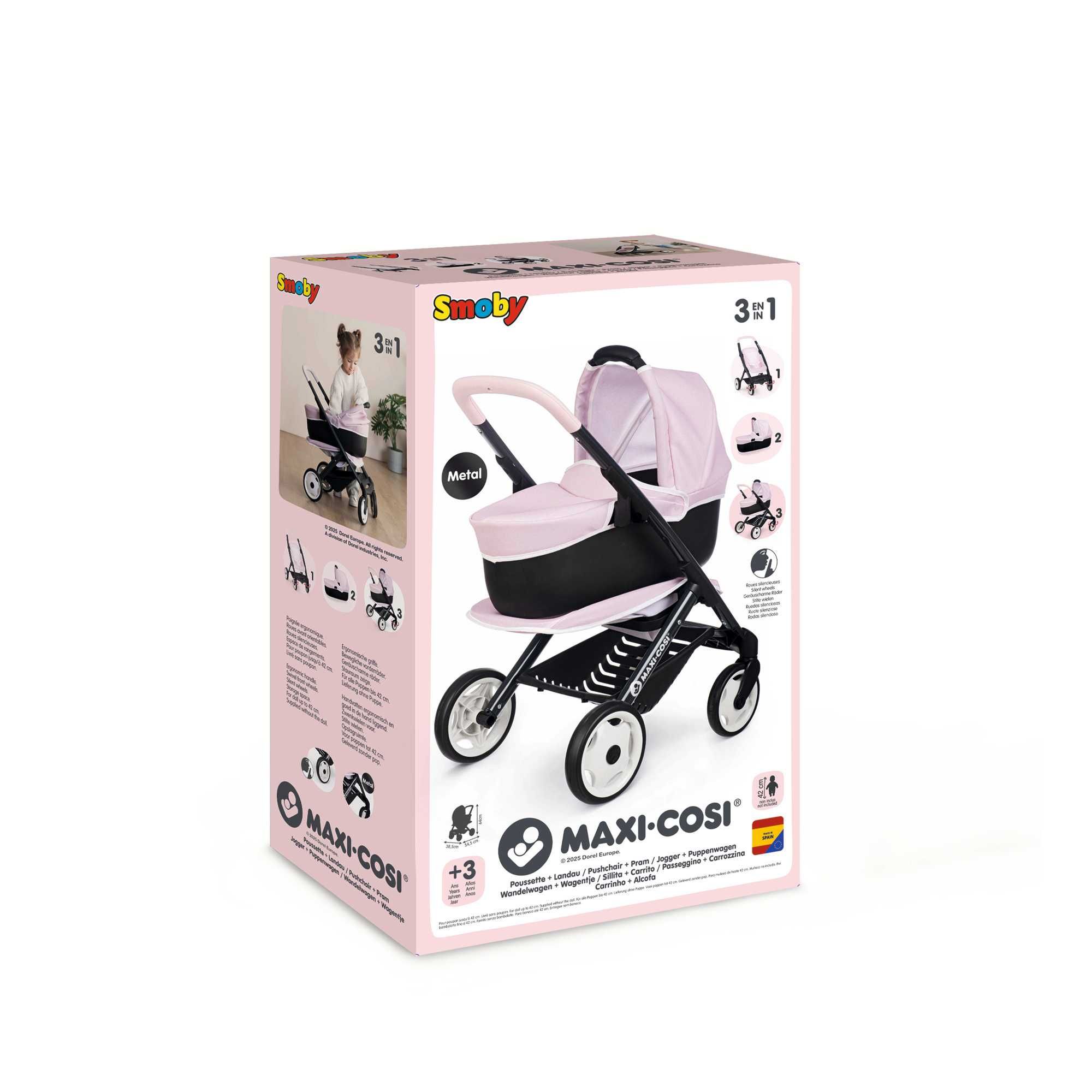 Уцінка! Коляска для ляльки Maxi-Cosi 3 в 1. Рожева перлина 7600253121