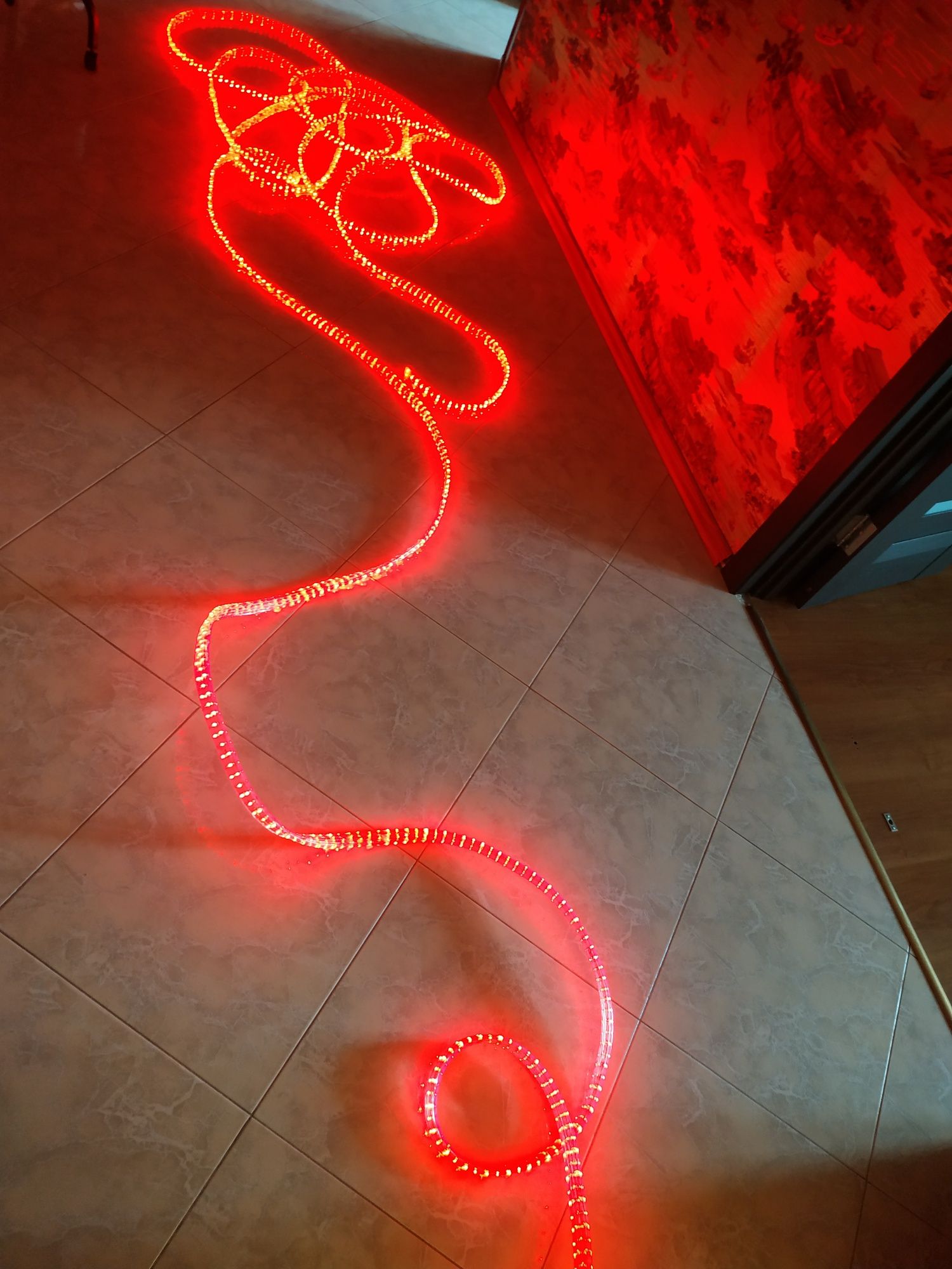 LED лента ( гибкая , уличная ,тройная ) 15 м длина