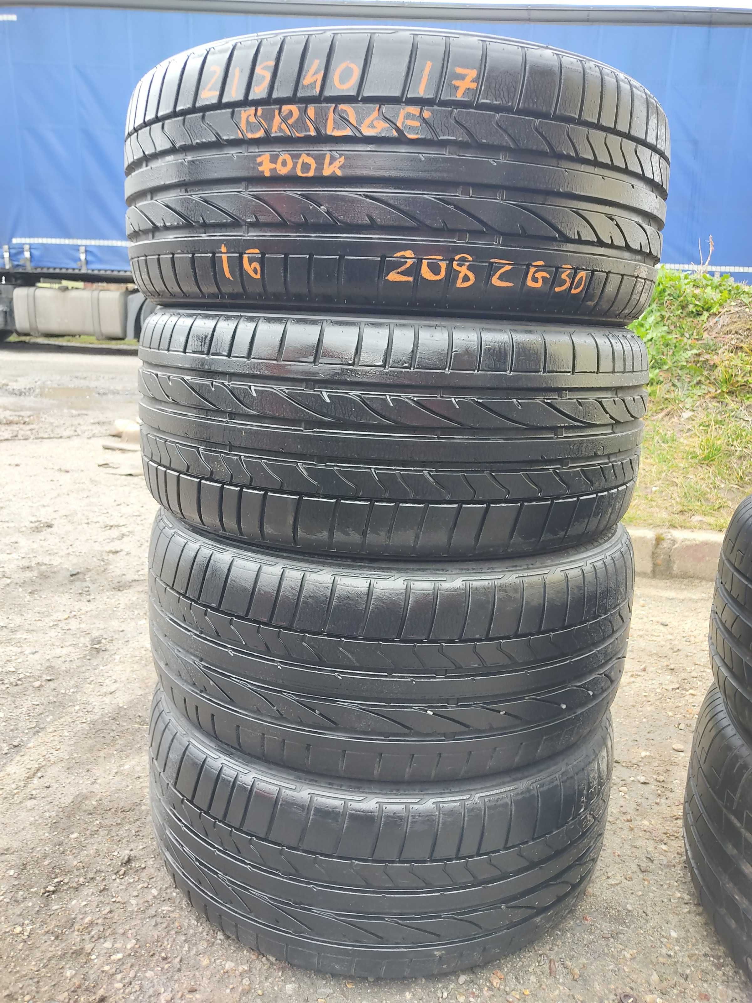 215/40R17 87V Opony letnie lato Bridgestone Potenza RE050A 7mm