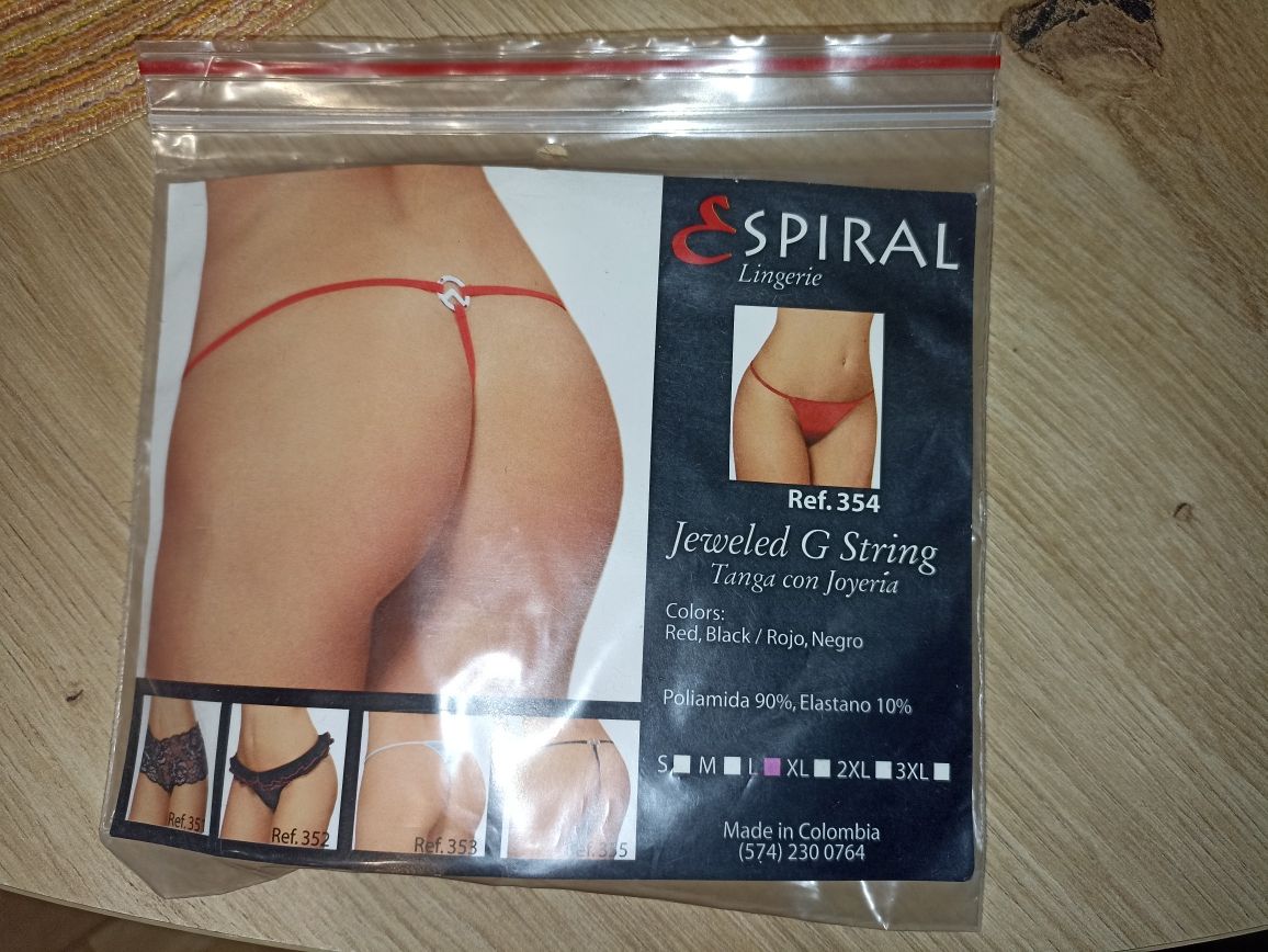 Majtki typu Stringi rozmiar L marka espiral