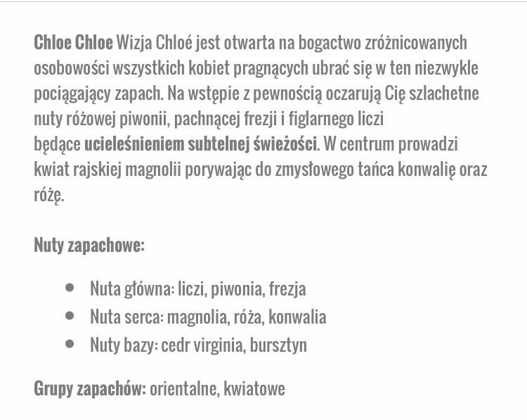 Chloe woda perfumowana