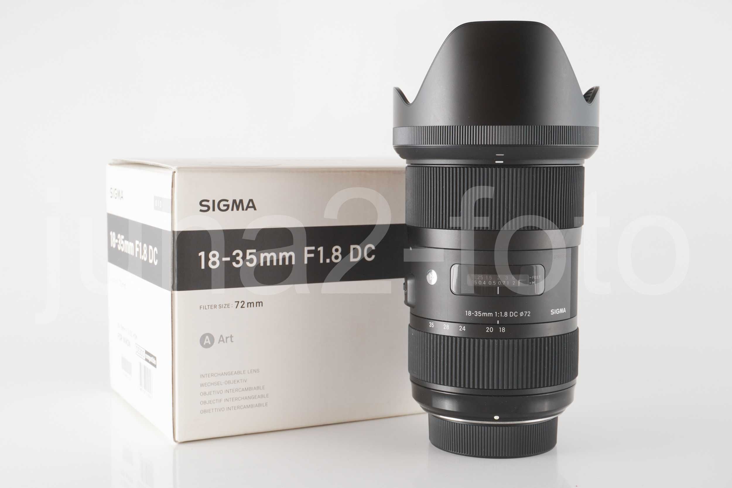 Obiektyw Sigma 18-35 f/1.8 DC Art. do Nikona, stan idealny + filtr UV