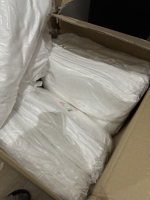 Jednorazowe prześcieradła białe z gumką 200x80