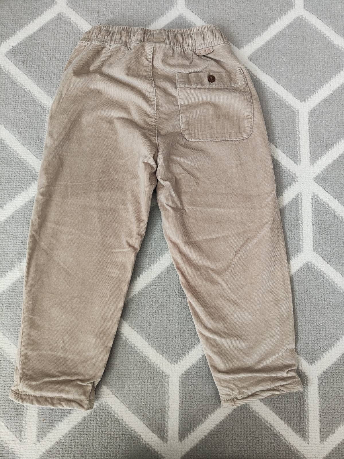 Sztruksowe spodnie Zara 104 cm