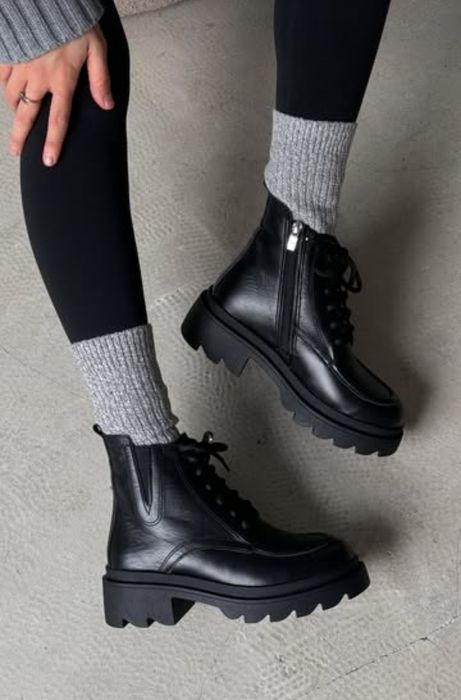 Зимові ботінки жіночі шкіра 38