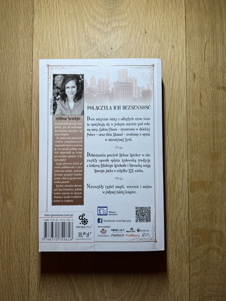 Golem i dżin część 1 Helene Wecker