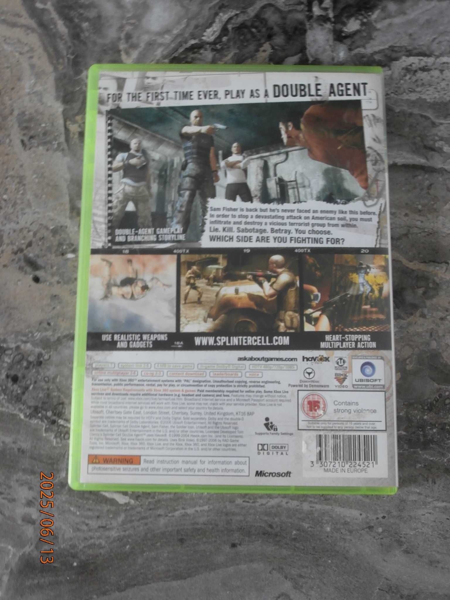 Gra na Xbox 360 Tom Clancy's SPLINTER CELL Double Agent