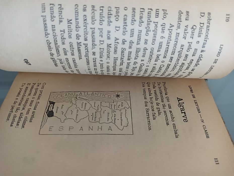 Livro antigo de leitura para  4.ª classe. Ensino Primário, data? Raro*