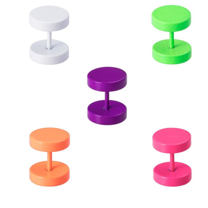 Набір різнокольорових сережок для вуха