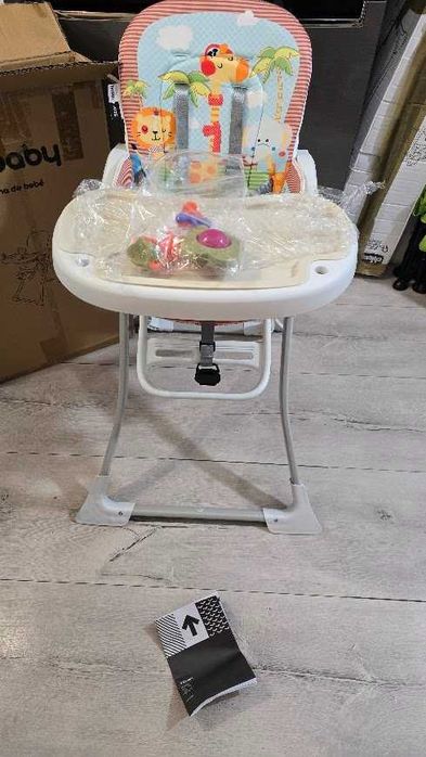 Star Ibaby Baby Pretty krzesełko do karmienia podwójna taca +2 zabawki