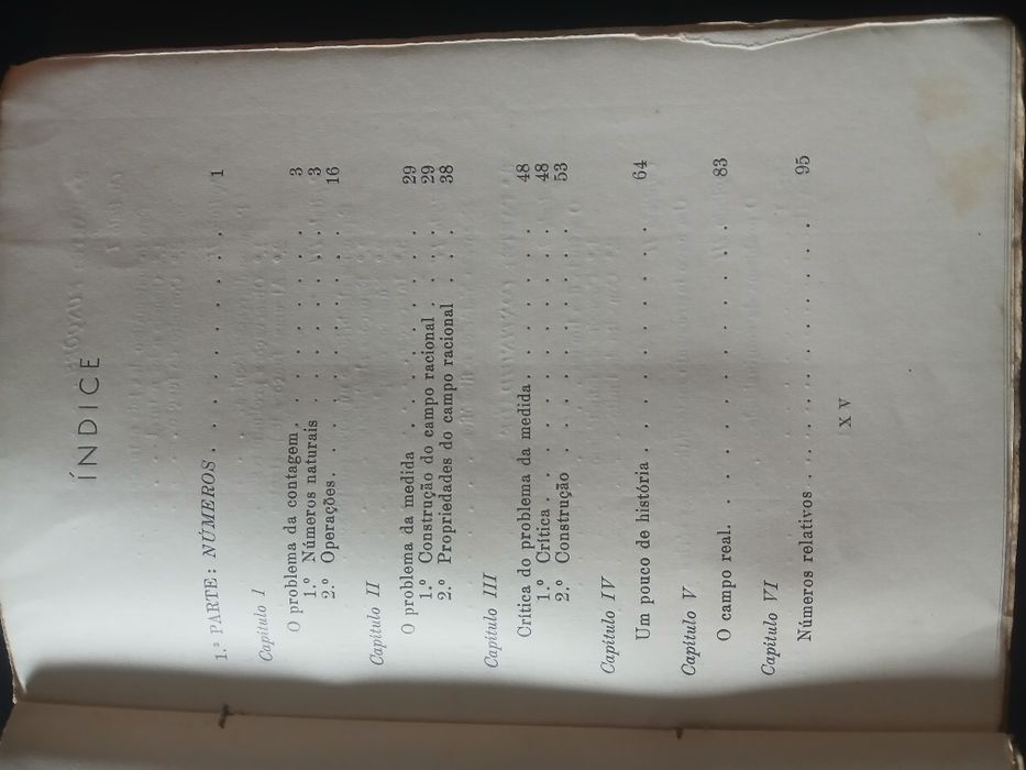Conceitos fundamentais da matemática, Bento de Jesus Caraça, 1958
