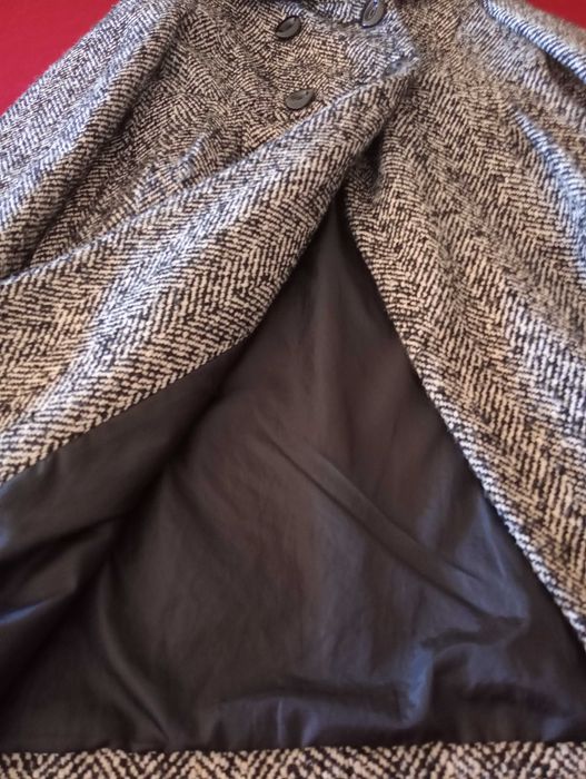 Casaco preto e branco