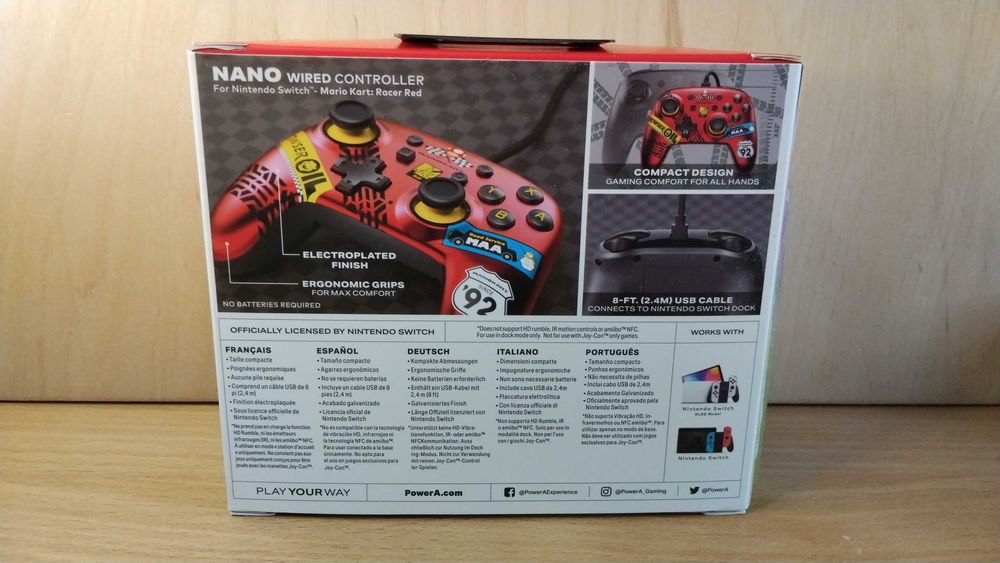 Pad przewodowy PowerA NANO Mario Kart - Nintendo Switch/OLED.