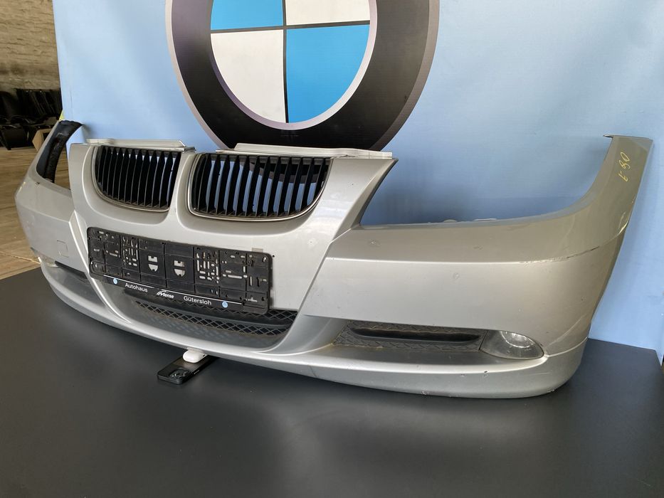 Передній бампер BMW E90 E91 Дорест 354 Titan Silver Сірий Бампер БМВ