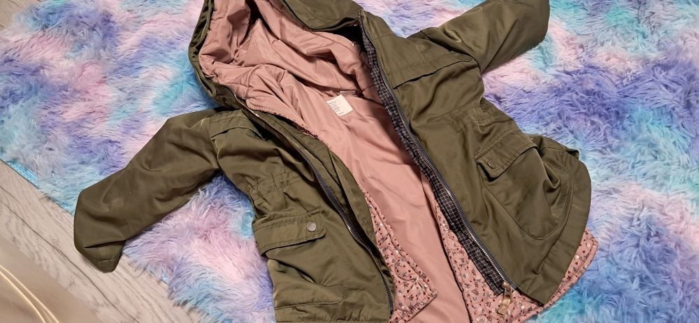 Super kurtka 2 w 1 dla dziewczynki zara baby outerwear collecti