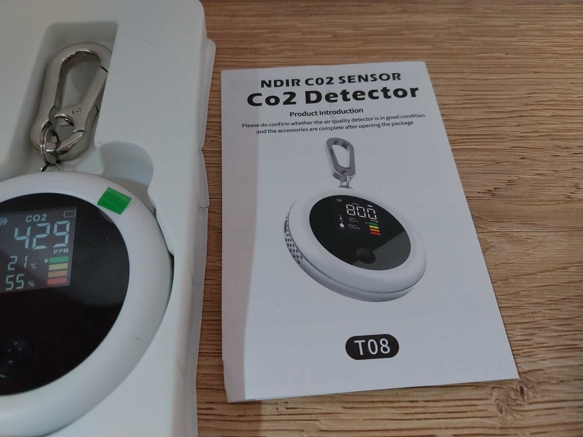 Detektor stężenia dwutlenku węgla Miernik CO2 wilgotności powietrza
