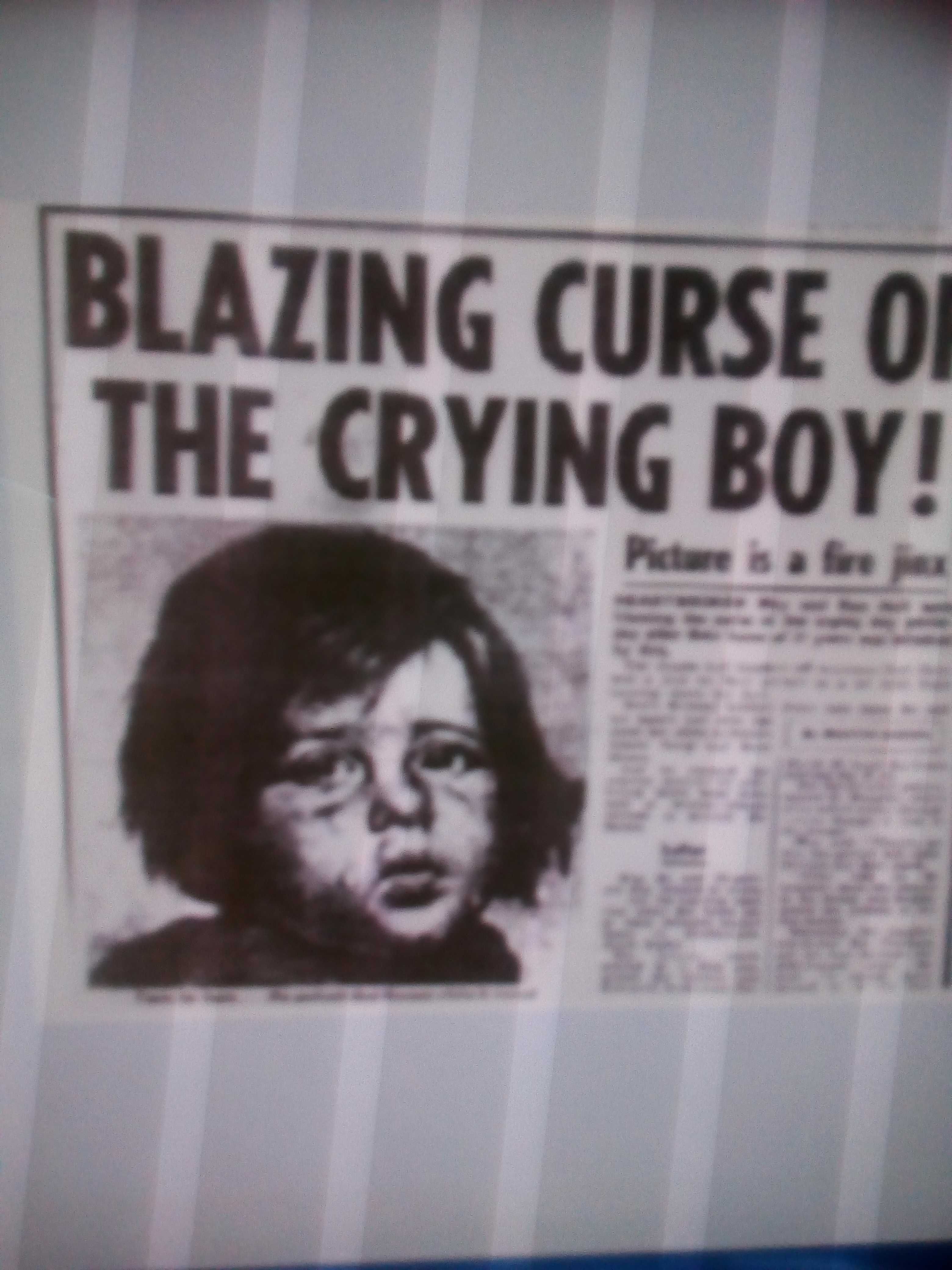 Картина «Хлопчика, який плаче»