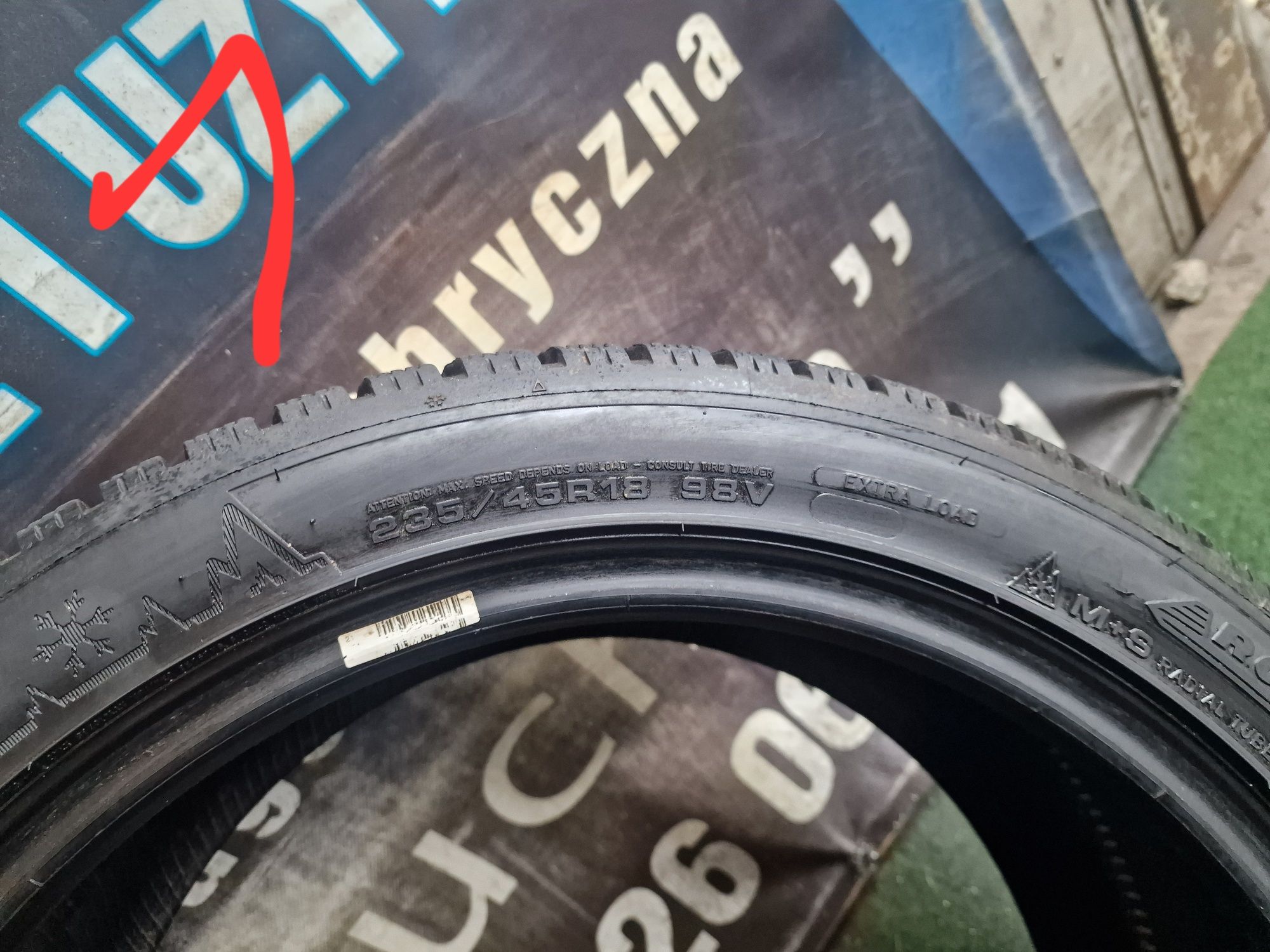Opona zimowa 235/45/18 94W Dunlop Winter Sport 5 pojedyncza 7mm