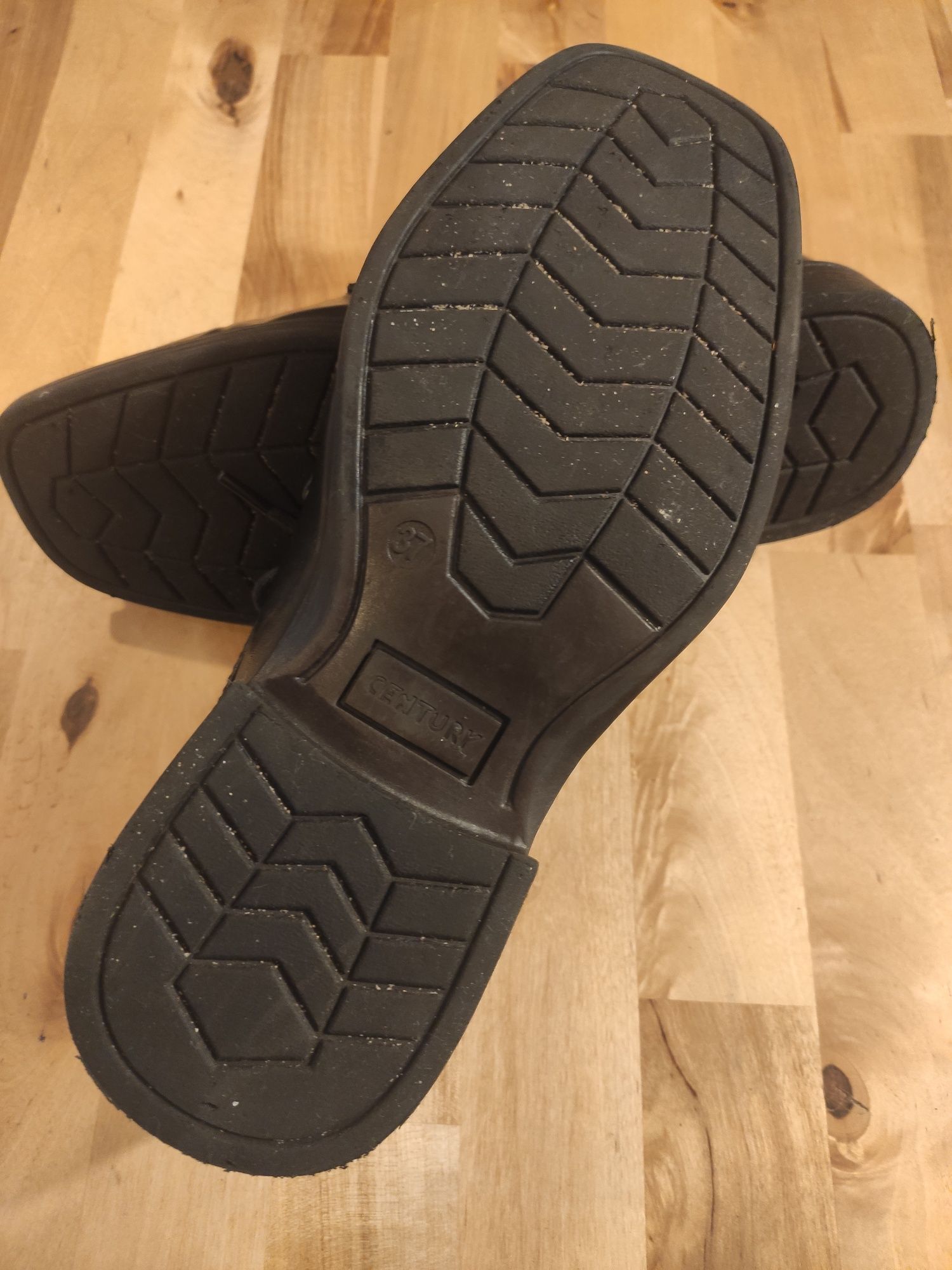 Buty garniturowe wizytowe chłopięce 37 czarne błyszczące