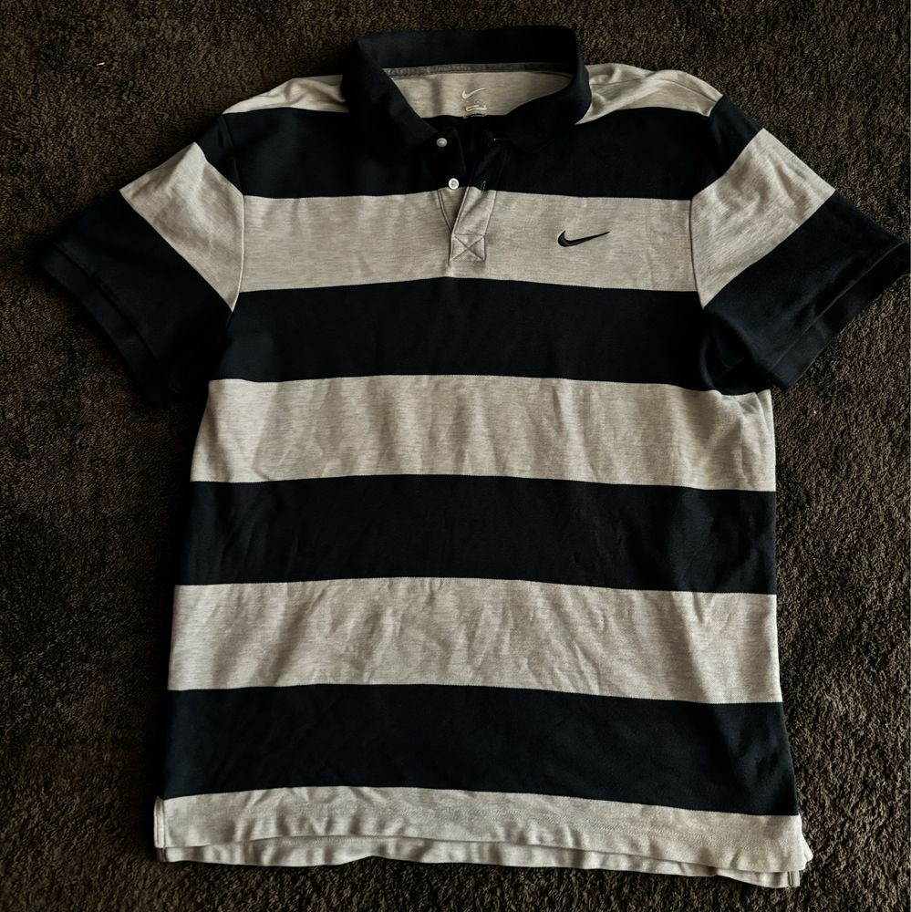 Męska koszulka polo Nike XXL kremowo-niebieska