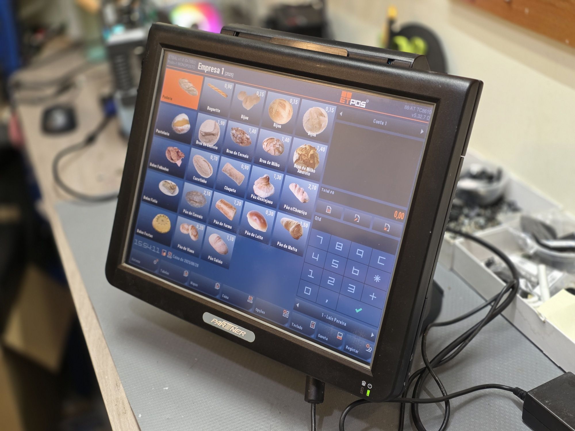 Terminal POS registadora Touch PC