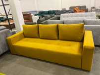 Sofa z funkcją spania / żółta / musztardowa