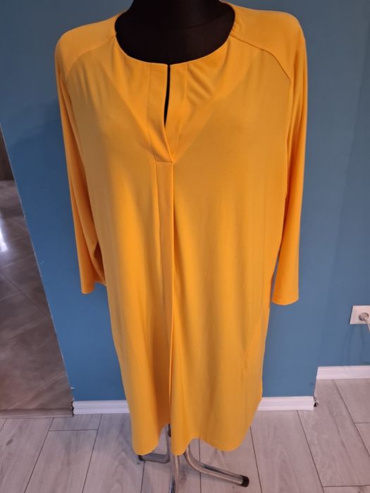 Bluzka tunika żółta