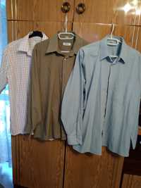 Koszule męskie w kratkę z krótkim rękawem zielona i niebieska z dl.rek