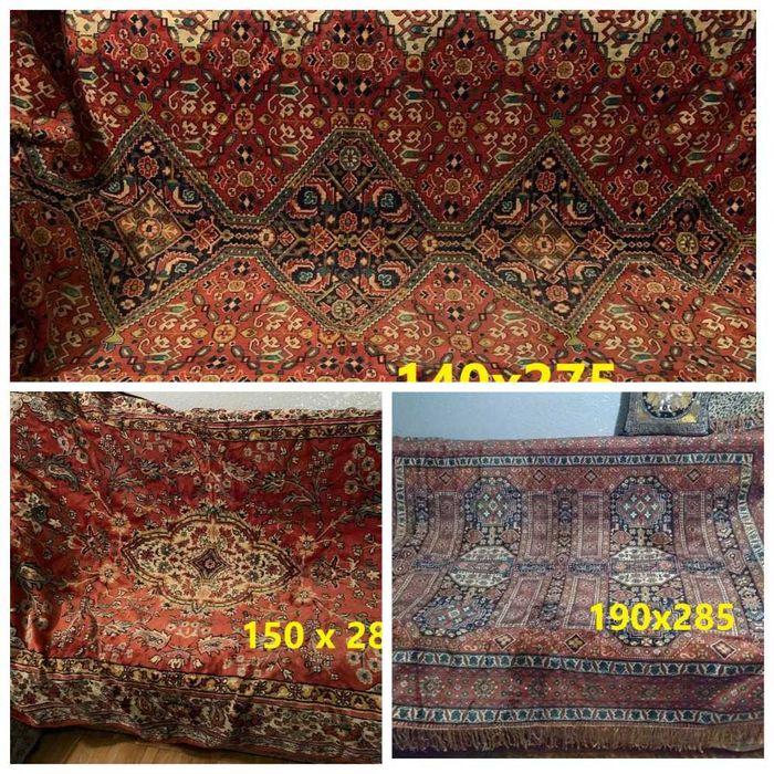 Дивандек большой ГДР Винтажное ковровое покрывало