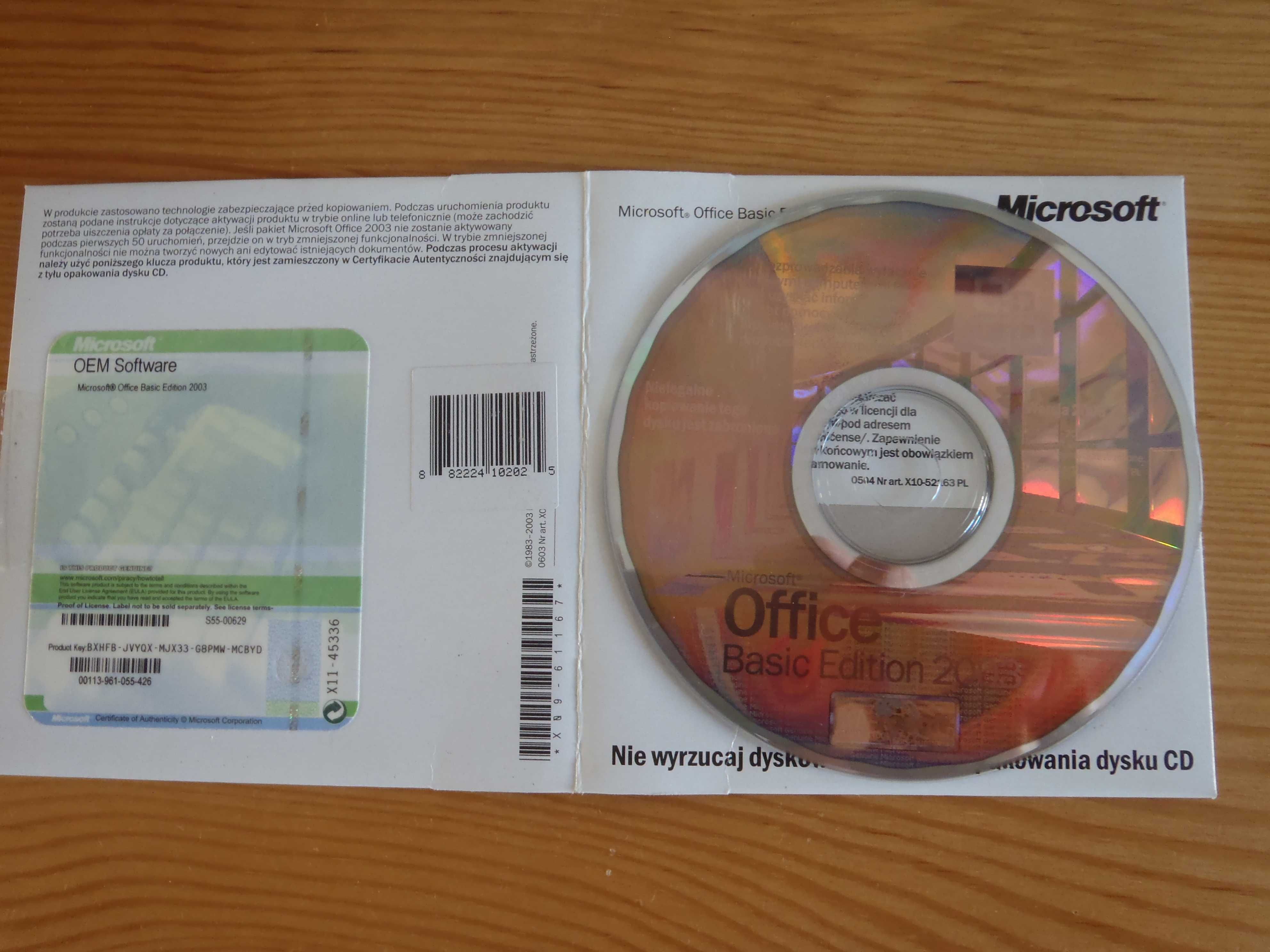 Microsoft Office Basic Edition 2003