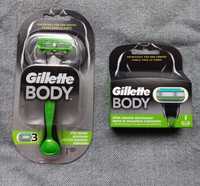 Nożyki Gillette Body 4szt i maszynka z ostrzem