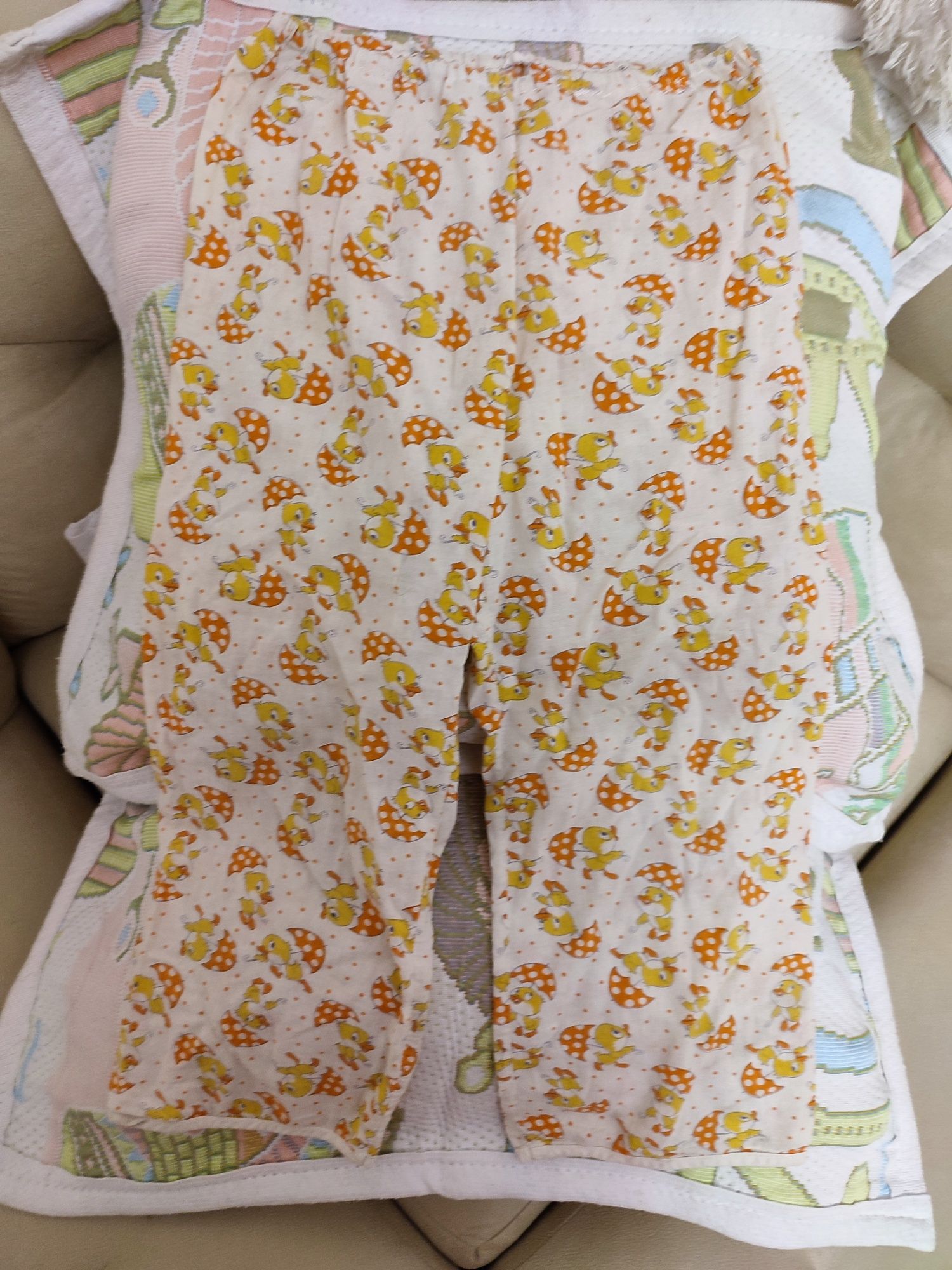 Дитячі натуральні піжамні штани для сну