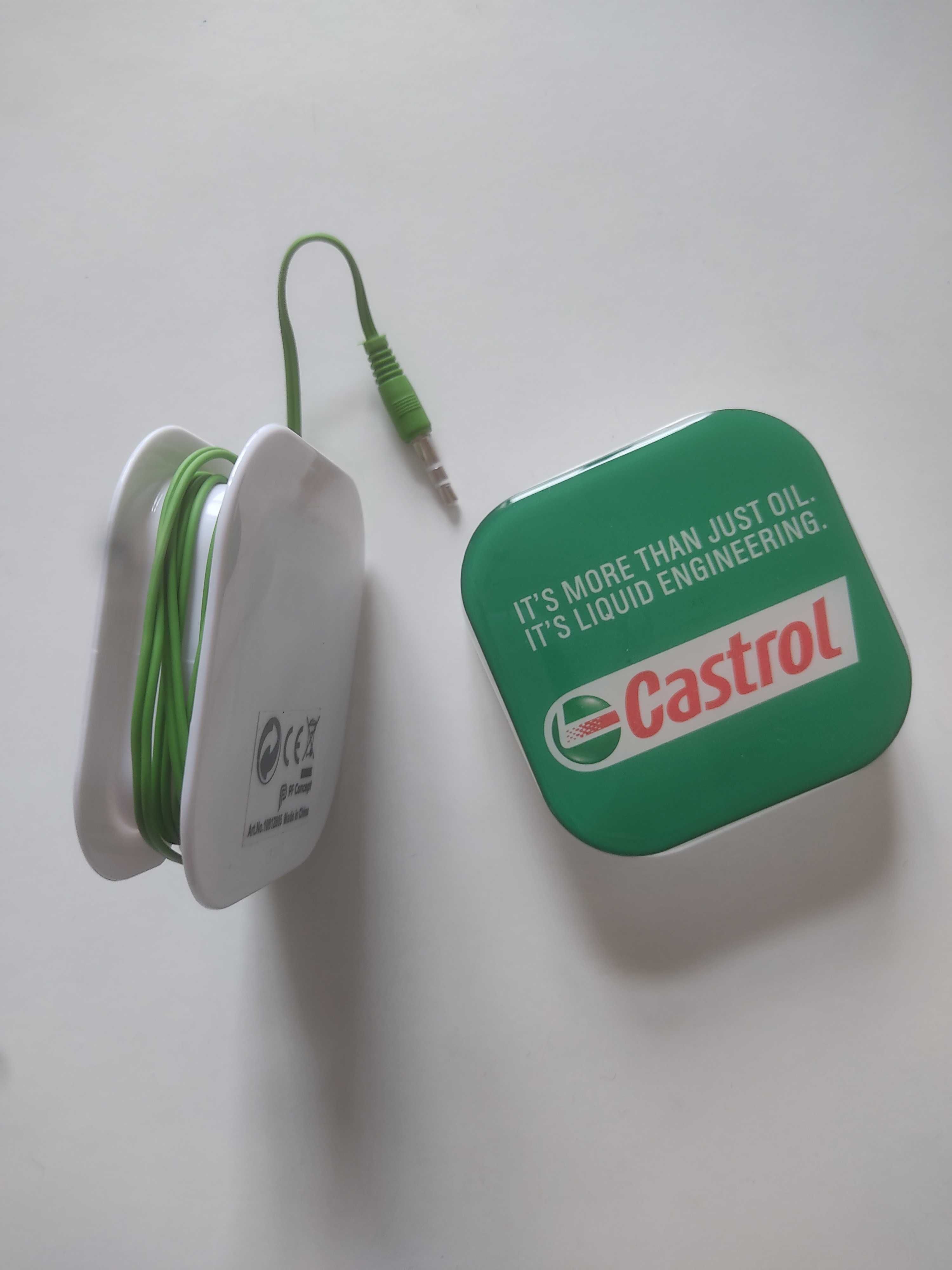 Auriculares com caixa e borrachas Castrol NOVOS