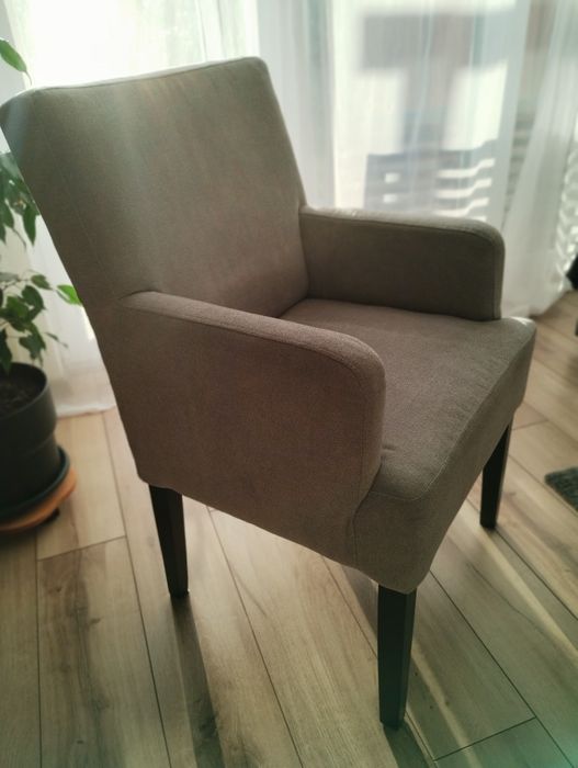 Krzesło fotel szare