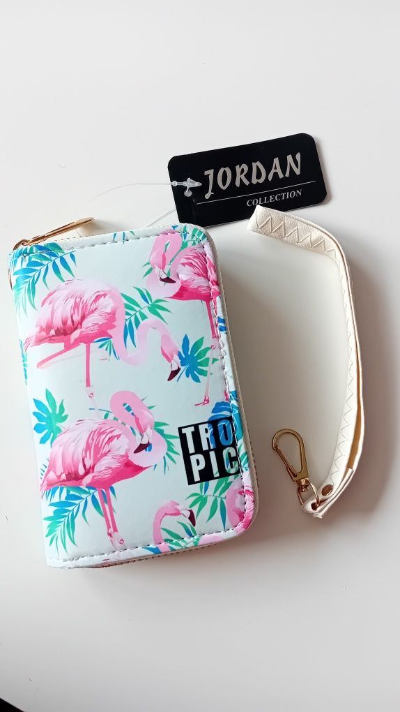 Nowy! Śliczny mini portfelik Flaming "Tropic"